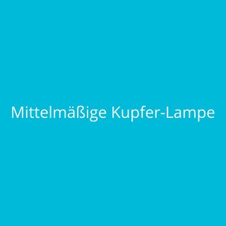 Mittelmäßige Kupfer-Lampe