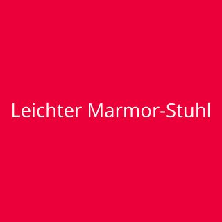 Leichter Marmor-Stuhl
