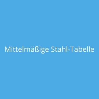 Mittelmäßige Stahl-Tabelle