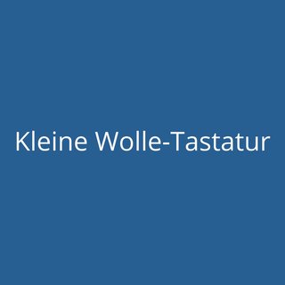 Kleine Wolle-Tastatur