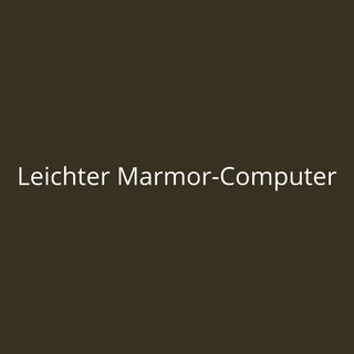 Leichter Marmor-Computer