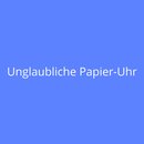 Unglaubliche Papier-Uhr