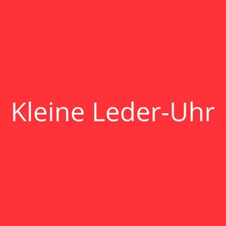 Kleine Leder-Uhr