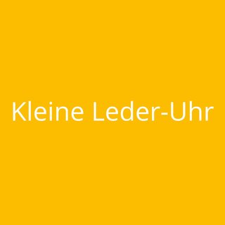Kleine Leder-Uhr