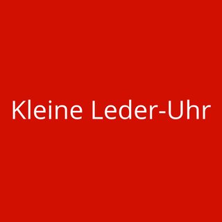 Kleine Leder-Uhr
