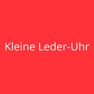 Kleine Leder-Uhr