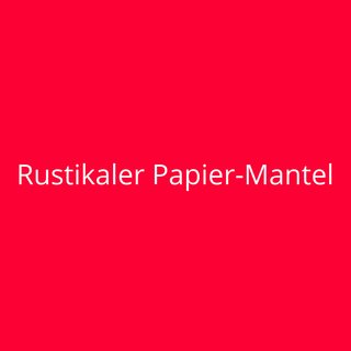 Rustikaler Papier-Mantel