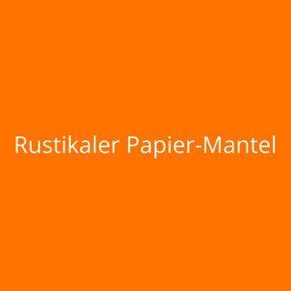 Rustikaler Papier-Mantel