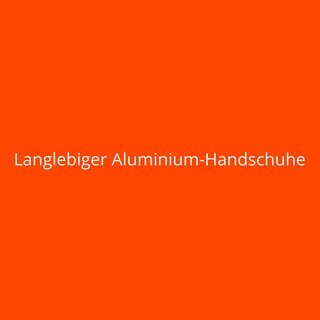 Langlebiger Aluminium-Handschuhe