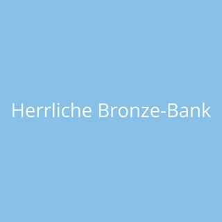 Herrliche Bronze-Bank