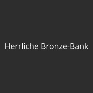 Herrliche Bronze-Bank