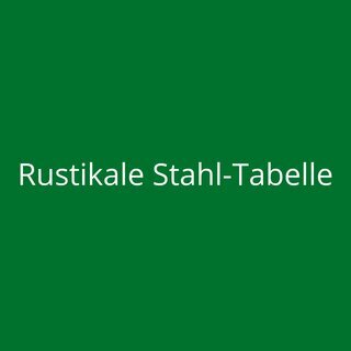 Rustikale Stahl-Tabelle