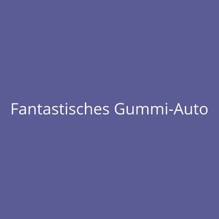 Fantastisches Gummi-Auto
